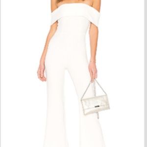 superdown Aubrey off the Shoulder Jumpsuit